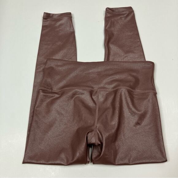 Athleta | Elation Shimmer Leggings in Powervita Cinnamon Color XS PETITE - Picture 5 of 6